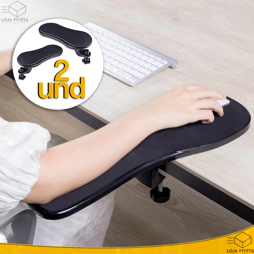 Kit 2 Und Descanso Para Braço Apoio Ergonômico Confortável Com Fixação Mesa OFERTA