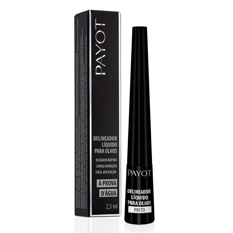 Delineador Líquido Preto A Prova D'Água PAYOT