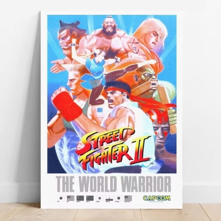 quadro game arcade capcom street fighter 2 the world warrior