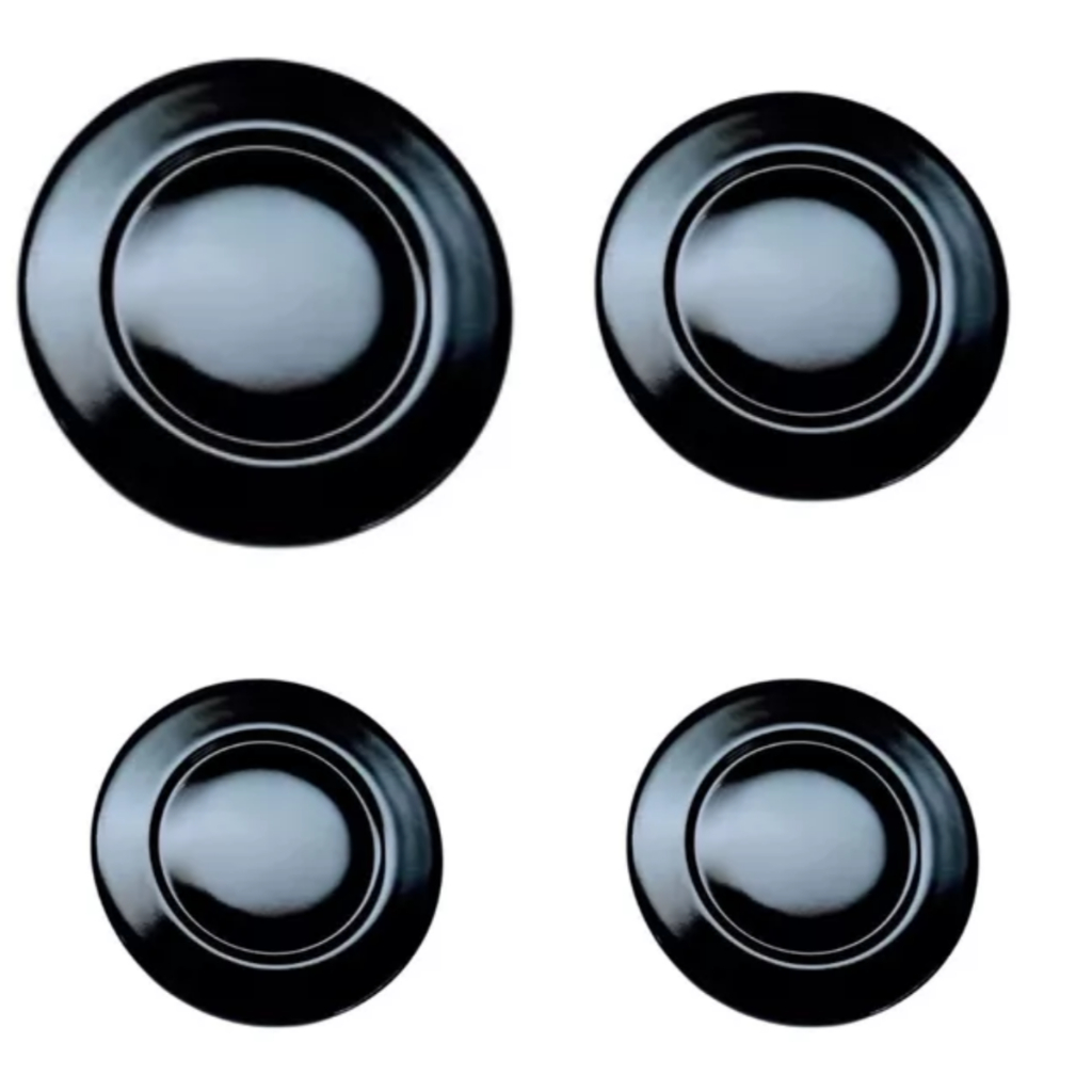 Kit Espalhadores Tampa Chama Cooktop Compatível com Fisher 4 Bocas