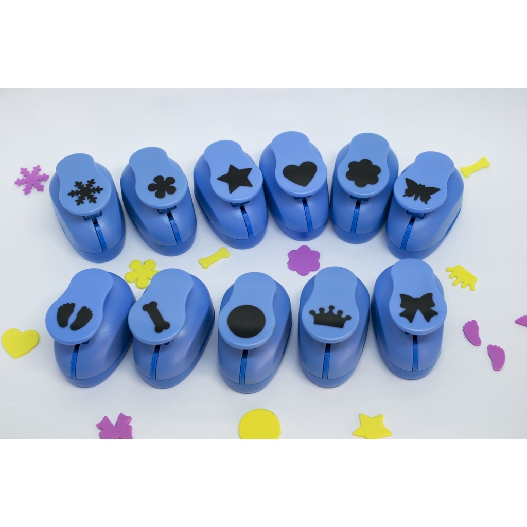 Furador de Eva e Papel ScrapBook 16mm Perfurador de Eva Cortador Estrela Circulo Coração