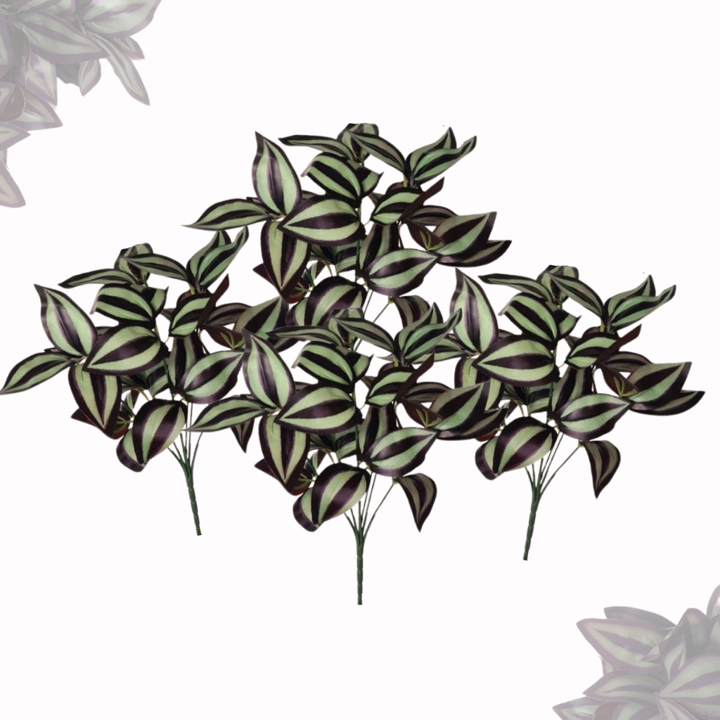 Kit com 4 Buquês de Lambari Roxo Realistas - Folhagem Artificial para Decoração, Arranjos, Vasos e Jardim Vertical