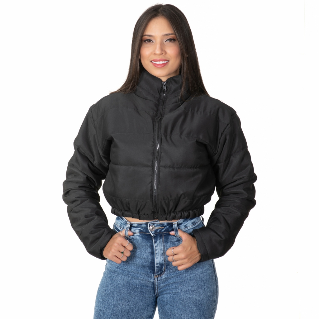 jaqueta bobojaco feminino style puf blusa de frio inverno em Oferta na Shopee