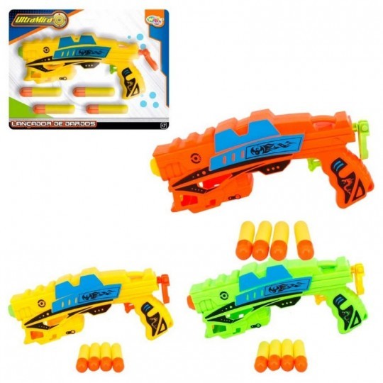Brinquedo Lançador de Dardos Com 4 Dardos