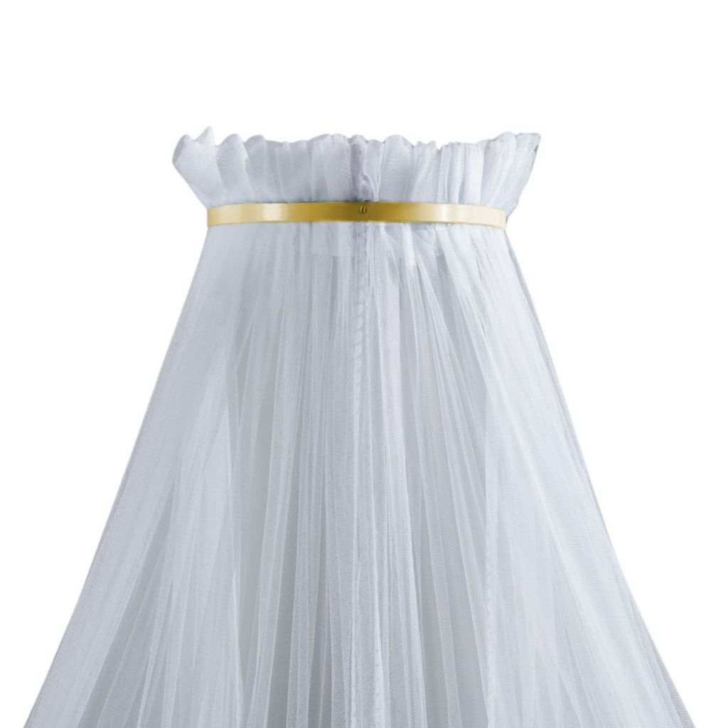 Dossel Mosquiteiro Parede Quarto Bebe Berço Americano Nacional Menino Menina Liso Simples Dourado