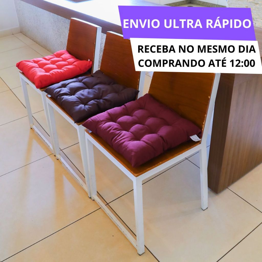 Assento Futon Almofada Cadeira Pallet Sofá Poltrona Cadeira Decorativa Confortável Futton 40x40cm