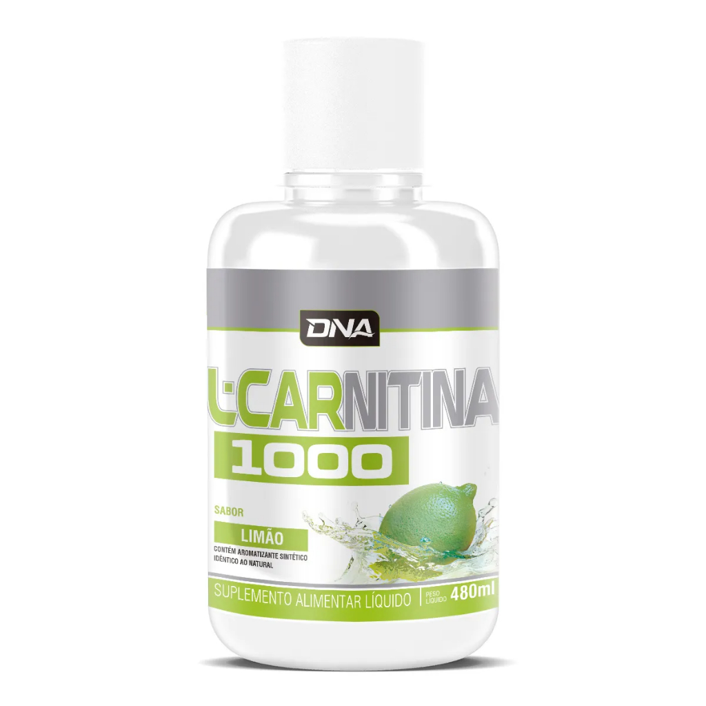 L-Carnitina 1000 480ml Sabor Limão - Dna Suplementos
