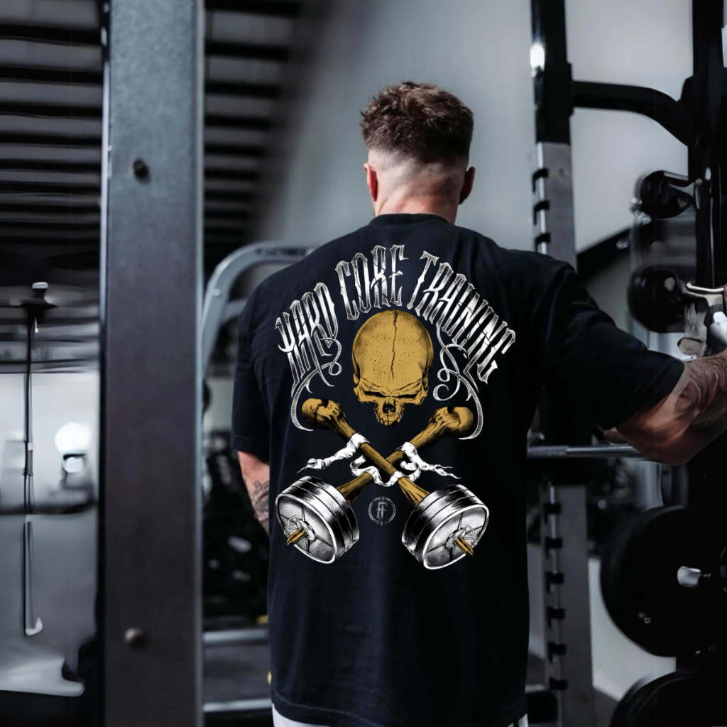 Camiseta Oversized Streetwear  Camiseta Oversized Hard Core Treino Moda Fit 100% Algodão