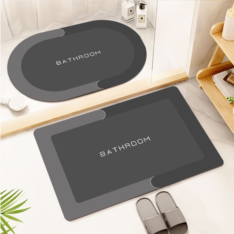 Tapetes Absorvente Antiderrapante de Secagem Rapida/ Banheiro/Porta de Entrada luca