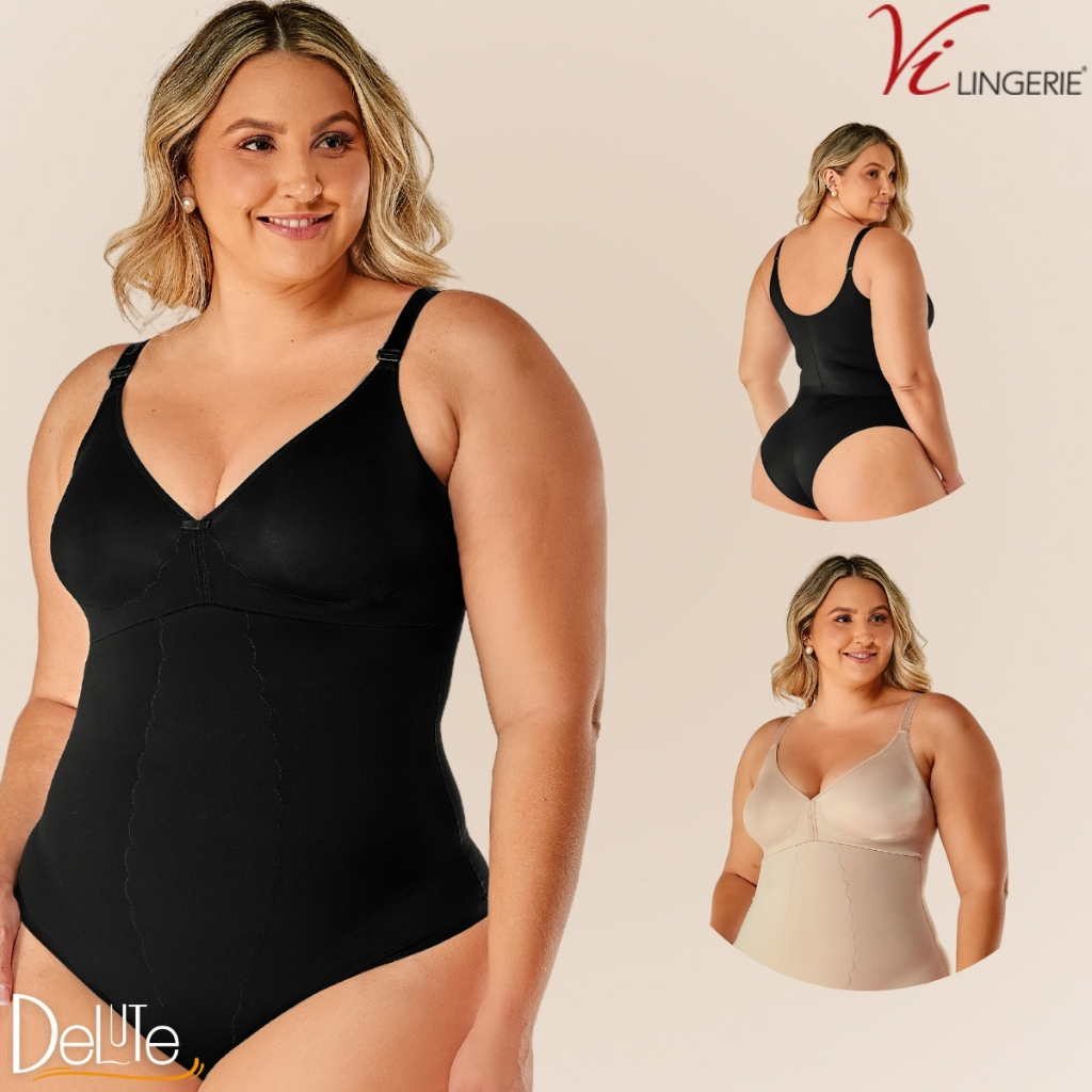 Body Modelador E Redutor Plus Size De Compressão Com Tamanhos Grandes Vi Lingerie - Women Clothes