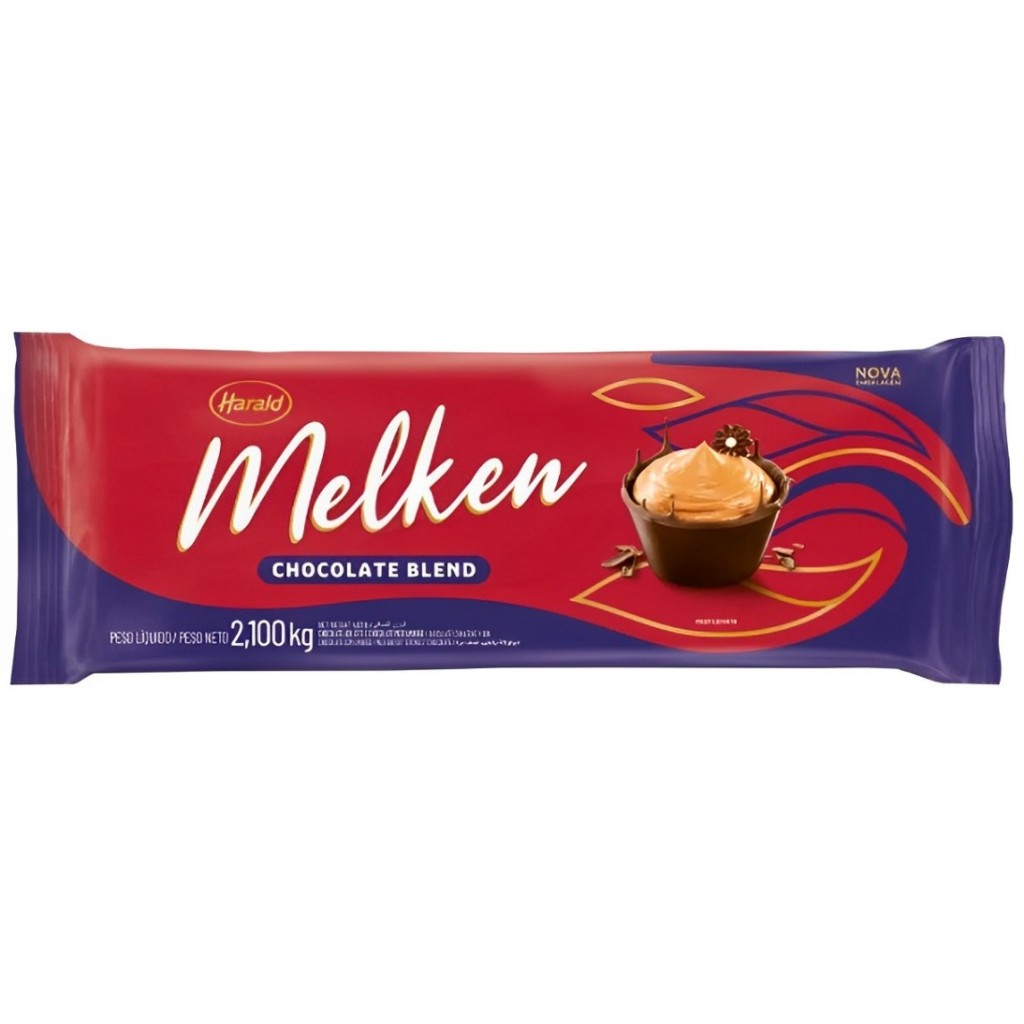Chocolate Nobre Melken Blend em Barra 2,100kg Harald