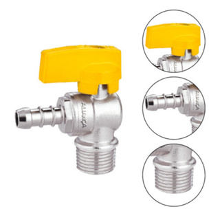 Registro Válvula Gás Esfera Angular 90° Rosca 1/2 Npt X 3/8 em Oferta na Shopee