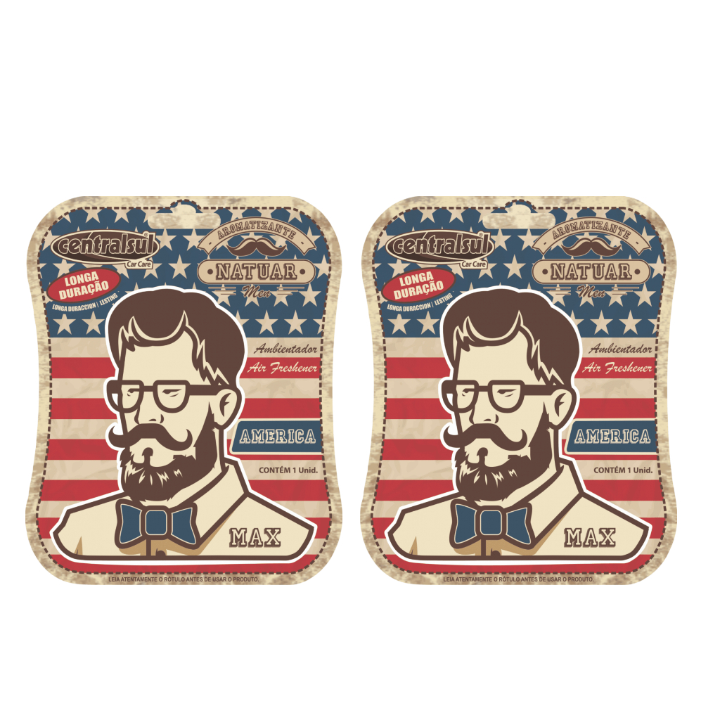 2 Aromatizante Miniatura Max América Automotivo Centralsul em Oferta na Shopee