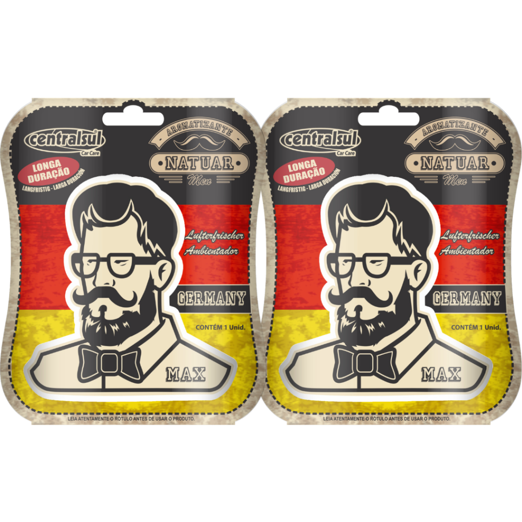 Kit 2 Aromatizante Miniatura Germany Centralsul em Oferta na Shopee