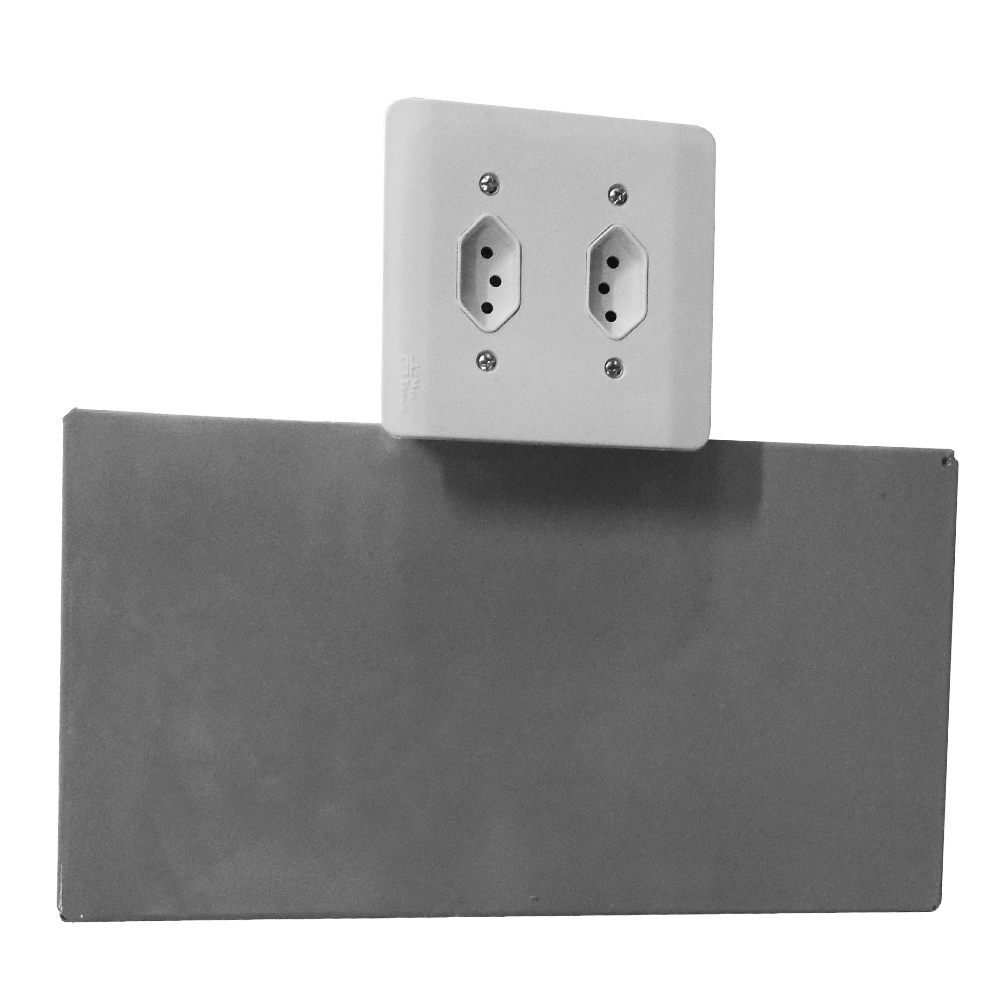 Cofre de Embutir na parede tamanho Grande com Gaveta E Fundo Falso em Oferta na Shopee