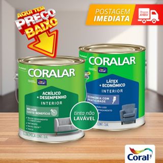 Tinta Latex Coralar Paredex 3,6 litros Parede teto Interno Escolha A Sua Cor qualidade promoção em Oferta na Shopee