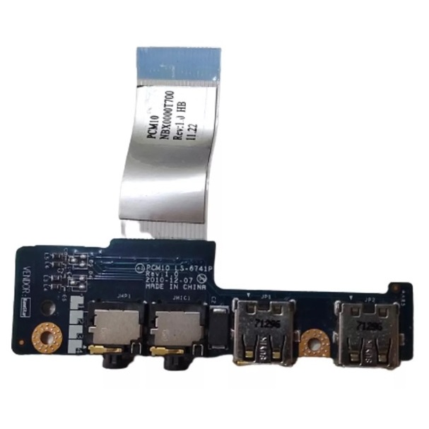 Placa De Áudio + Usb P O Notebook Sti As 1301 Ls-6741p