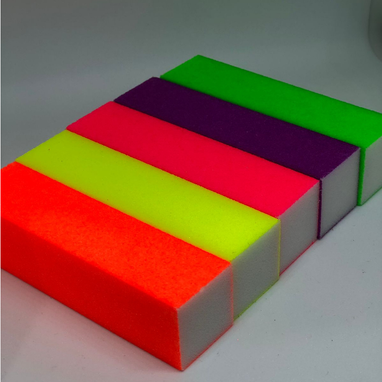 Bloco Polidor de Unhas Colorido neon – Lixar, Suavizar, Polir e Dar Brilho 1 UN - SQ4829