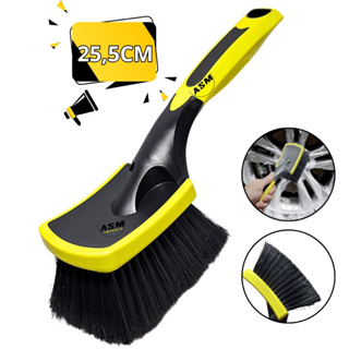 Escova para face de rodas com 25,5cm Para limpeza Automotiva Escova Macia Cabo Resistente em Oferta na Shopee