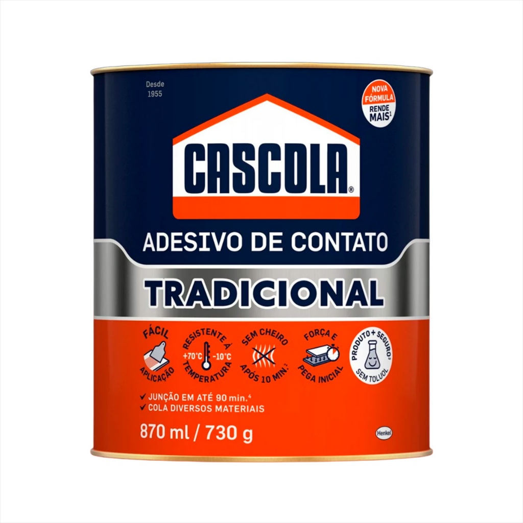 Cola Contato Cascola Tradicional Sem Toluol 730g Cascorez