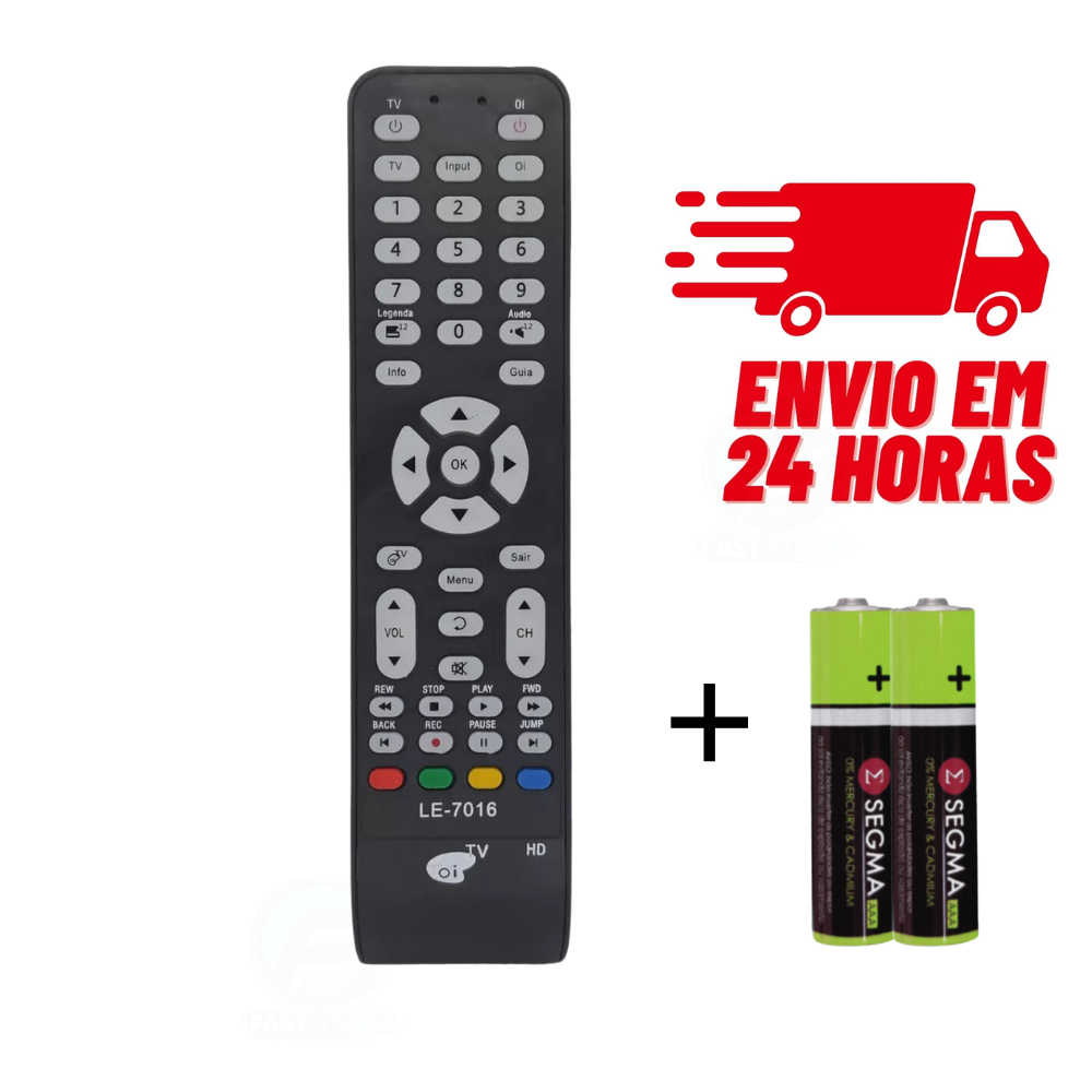 Controle Remoto OI TV Receptor OI Tv Elsys Oi Hd Digital Ses6 Elsys
