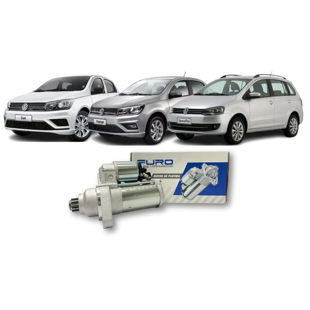 Motor Partida 11 Dentes Gol Fox Voyage Golf Saveiro G5 G6 Spacefox Crossfox em Oferta na Shopee