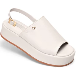 Sandália Feminina Lumiss Flatform Casual Confortável Fivela