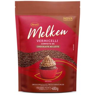 Vermicelli Granulado Chocolate Melken Ao Leite 400g Harald em Oferta na Shopee