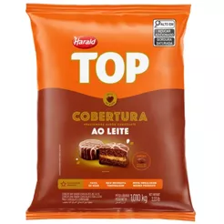 Cobertura TOP Fracionada Chocolate Ao Leite em Gotas 1,01kg Harald Confeitaria