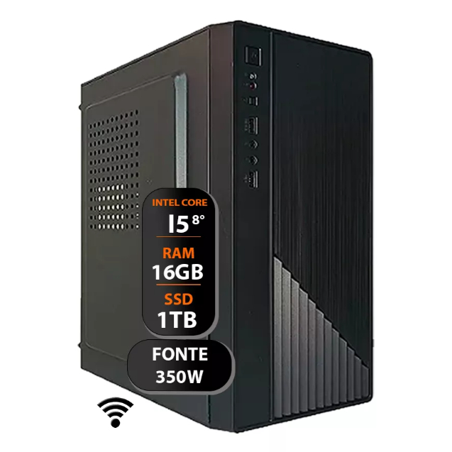 Computador Intel Core I5 8°ger Ddr4 16gb Ram Ssd 480gb 500w