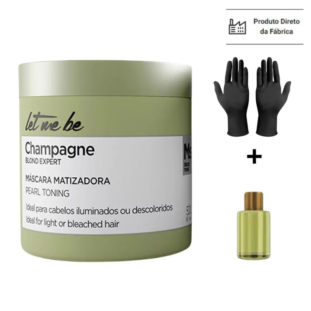 Let Me Be - Máscara Matizadora Champagne 500 g Efeito Pérola