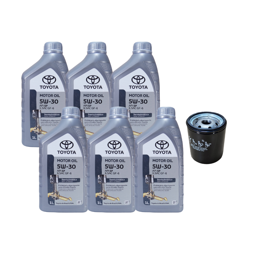 Kit Troca de Oleo Hilux 2.7 16v Sw4 Toyota 5w30