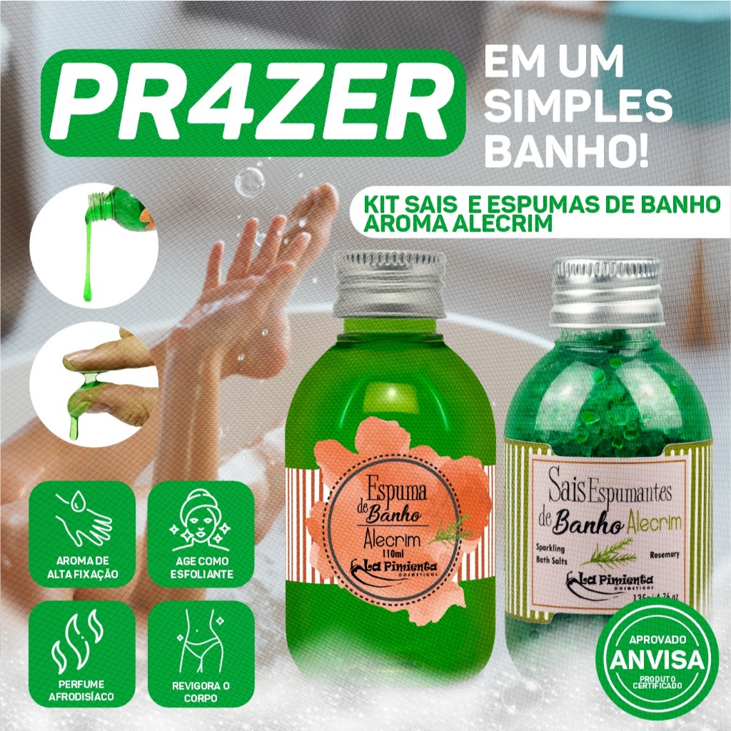 SAIS E ESPUMA SENSUAL – BANHO LUXUOSO PARA RELAXAR, PROVOCAR E SEDUZIR