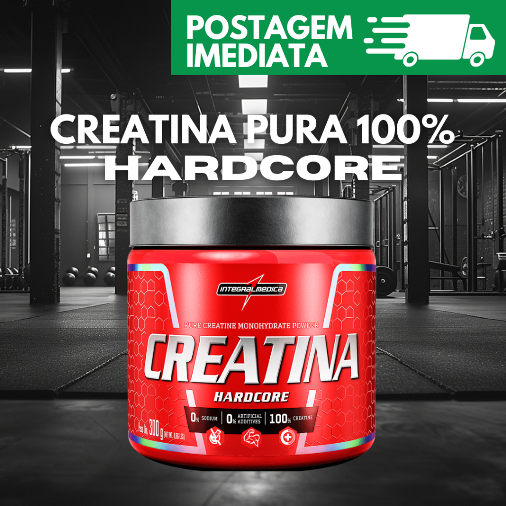 Creatina Monohidratada 100% Pura 300G Integralmedica