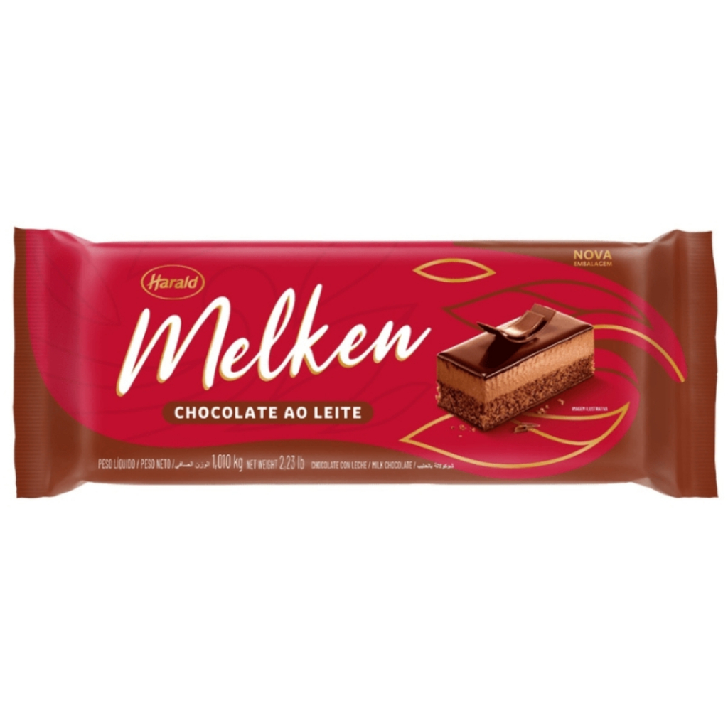 Chocolate Nobre Melken Ao Leite em Barra 1,010kg Harald em Oferta na Shopee
