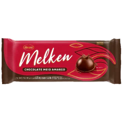 Barra Chocolate Nobre Melken Meio Amargo 1,01kg Harald