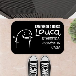 TAPETE PARA PORTA DECORATIVO - 34X60 - 2mm - CAÓTICA CASA em Oferta na Shopee
