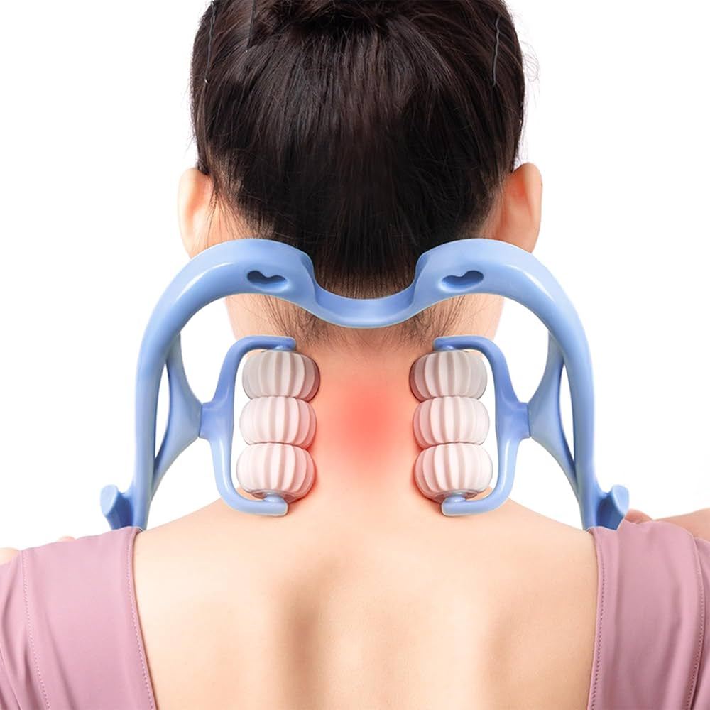 Massageador Multifuncional Manual Massagem Anti Estresse Relaxante Alivia Dor Pescoço Corpo