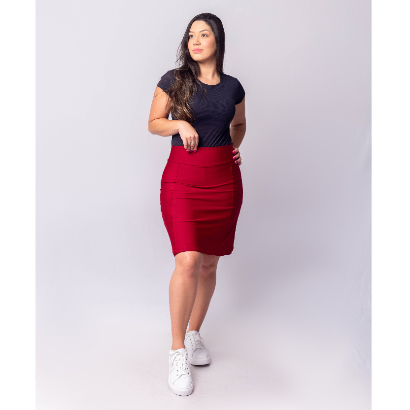 Saia Short Fitness Moda Evangélica Clássico Versatil Atividades em Oferta na Shopee