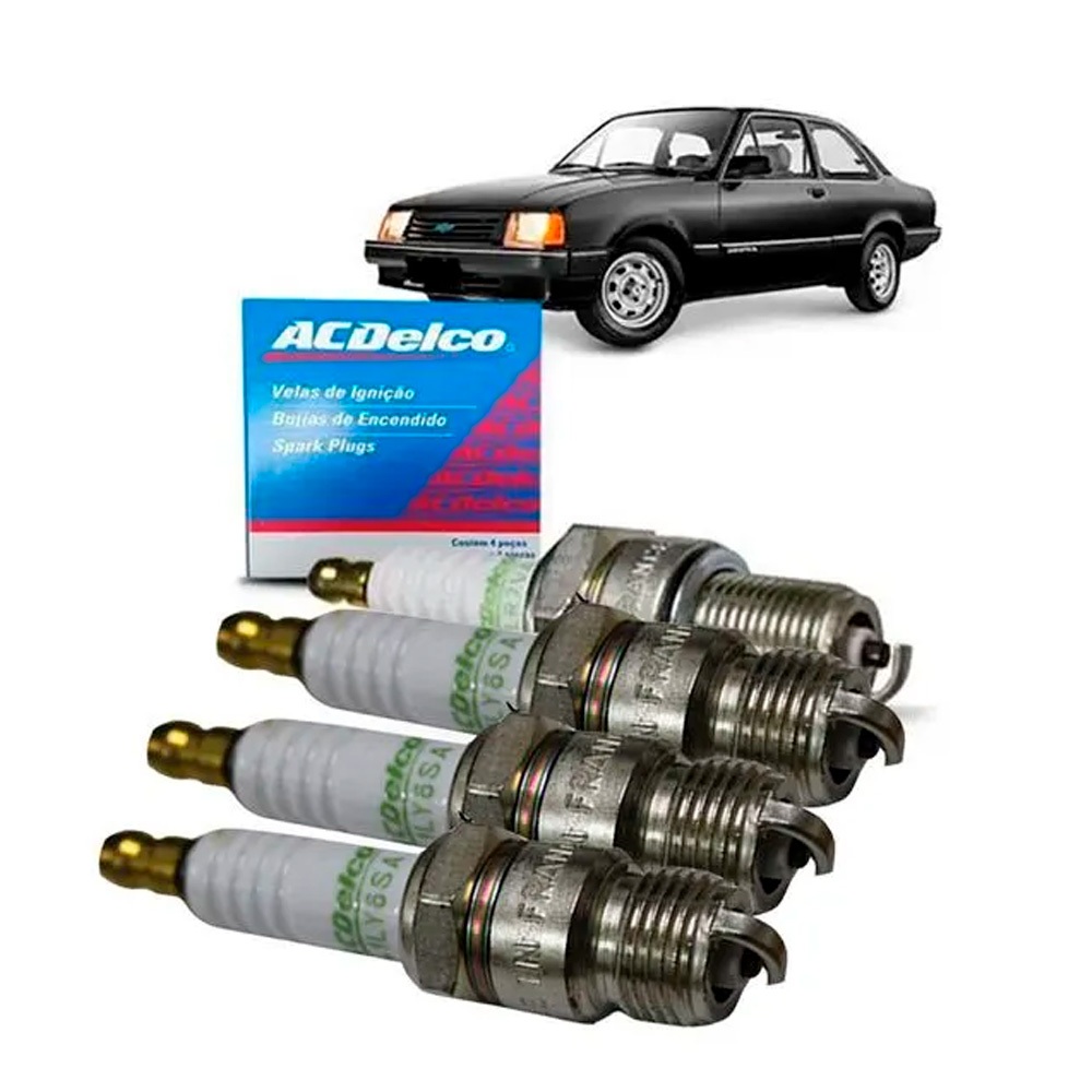 Velas de Ignição Chevette Chevy Acdelco JG041LY8SA em Oferta na Shopee
