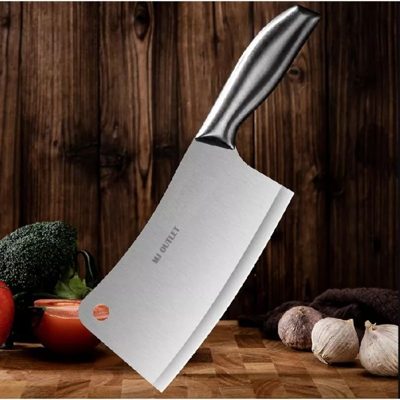 Imagem Faca Cutelo Machadinha inox 7 polegadas profissional acougueiro medida 27cm×6,5cm 12046