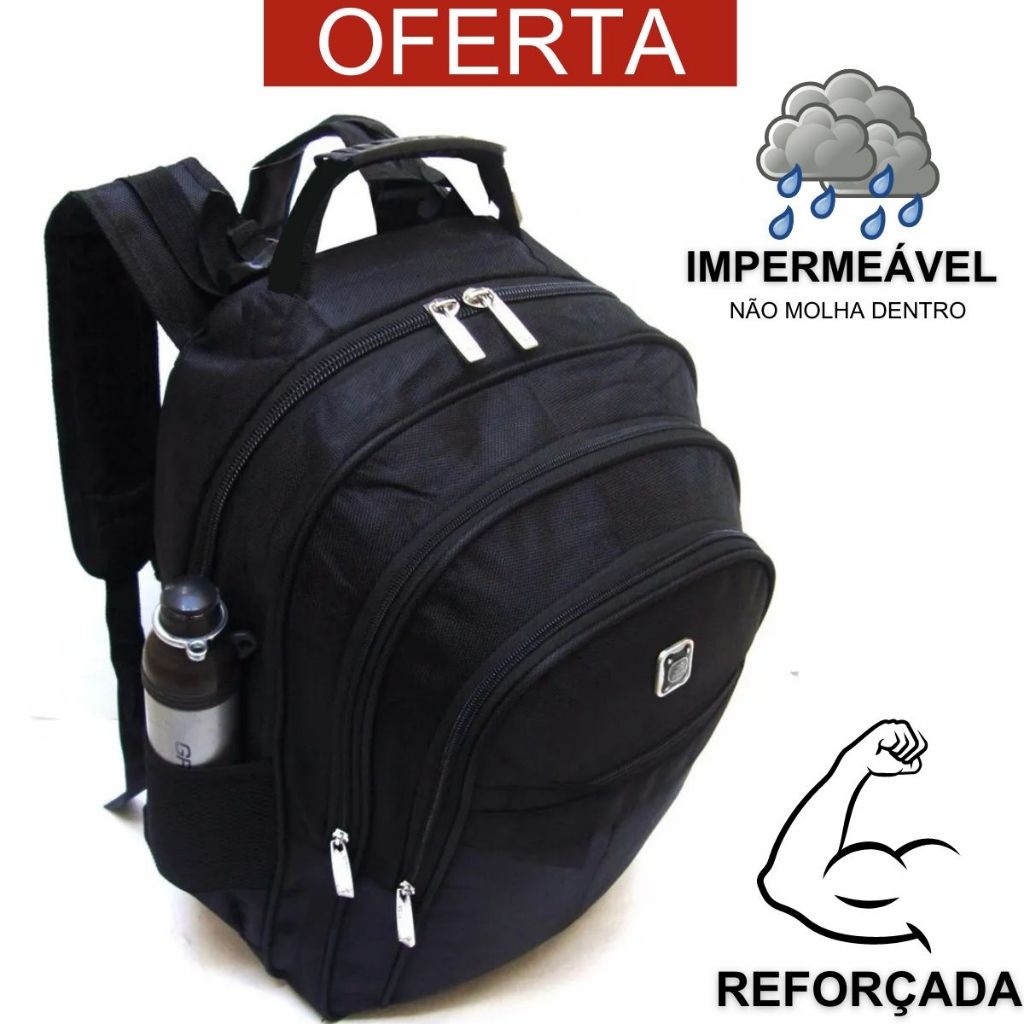 Mochila Mala Reforçada Notebook Unissex Trabalho Faculdade Oferta em Oferta na Shopee