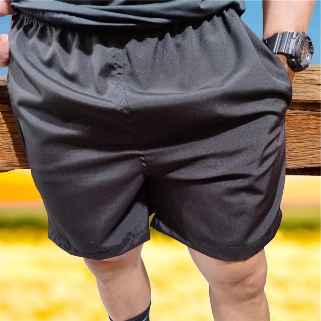SHORT MAURICINHO TACTEL COM ELASTANO LISO