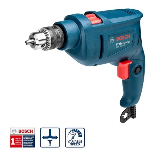 Kit Furadeira Bosch GSB 450 RE 220V + Jogo Brocas e Bits V-Line 41 Peças · foto 2