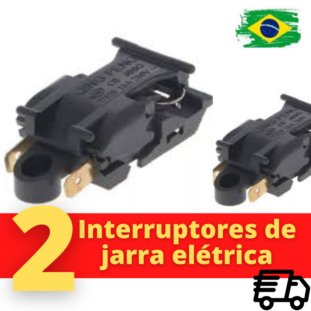 Interruptor termostato Botao liga desliga Chaleira Jarra Eletrica Elgin VER MODELOS NO ANÚNCIO (02 peças)