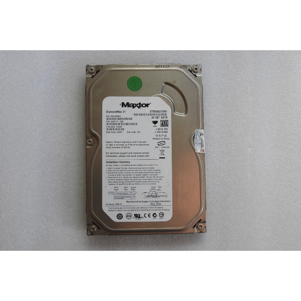 Disco Rígido Maxtor 80GB