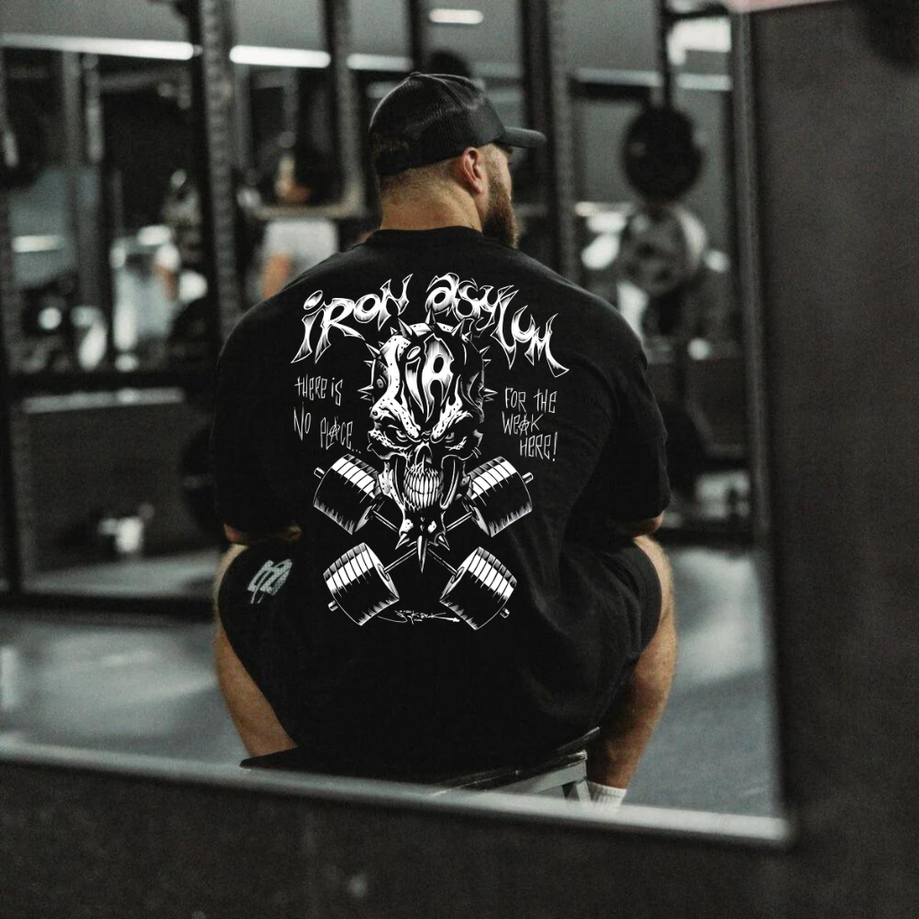 Camiseta Oversized Streetwear Academia Hard Core GYM Camisa Oversized Grande Treino Envio rapido