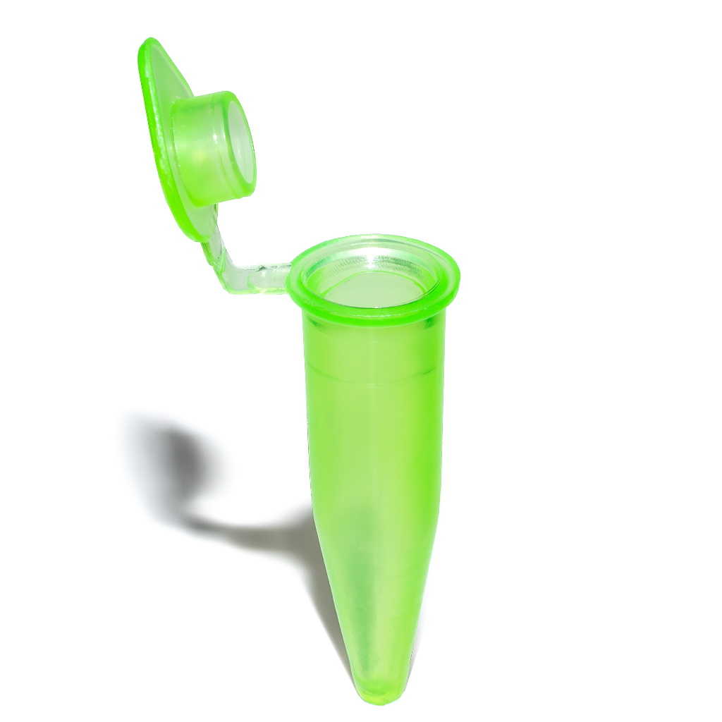 1000 Microtubo 0,78 ml Verde Neon Centrifugação Tipo Flaconete Fundo Cônico Pino Epp Atacado