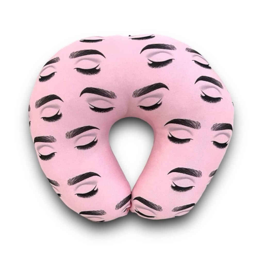 Almofada - Travesseiro Para Pescoço com Estampa de - Cílios - Olhos