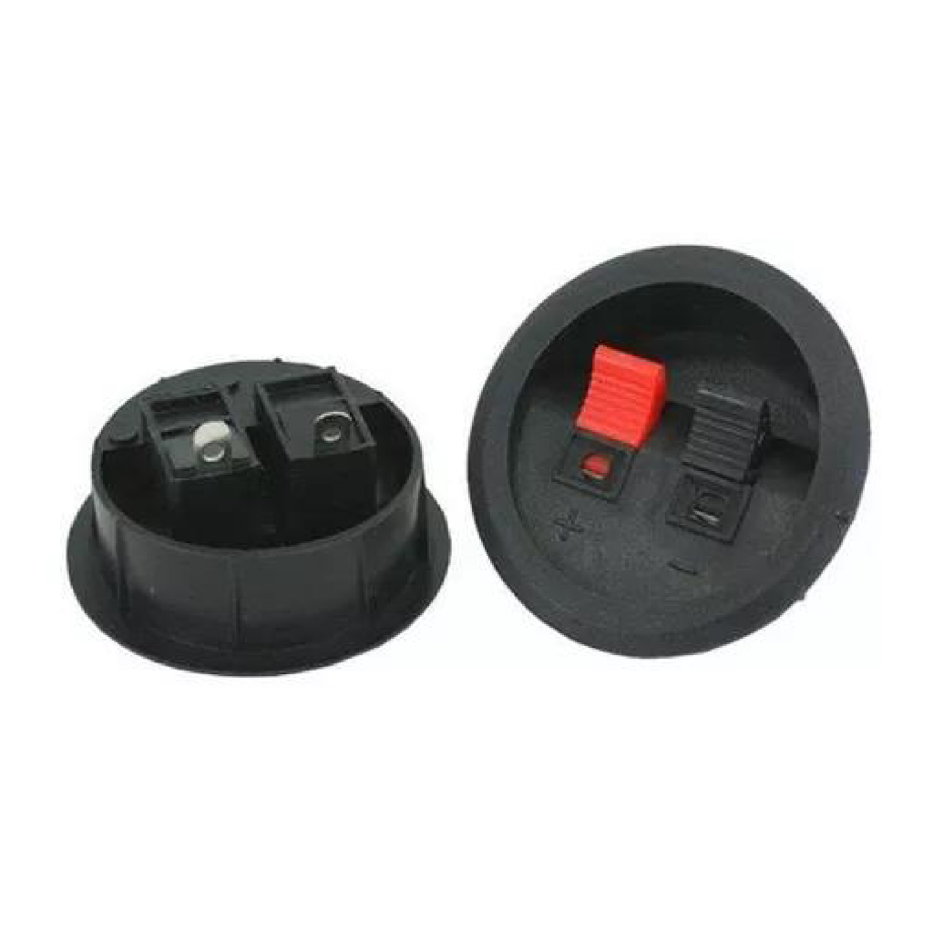 Borne Redondo Para Caixa De Som Automotiva (kIT C/ 2 PÇ)